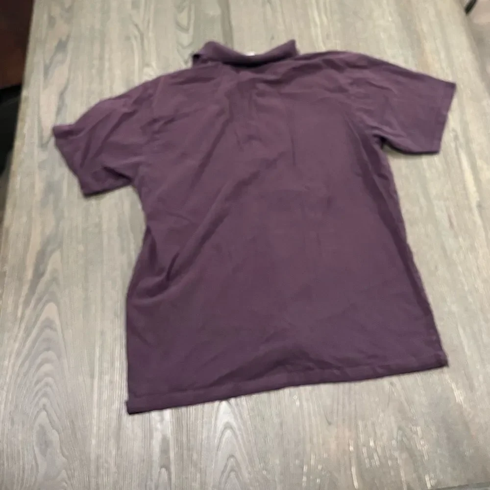 The North Face Mens Purple Cotton Short Sleeve Polo Shirt Size L